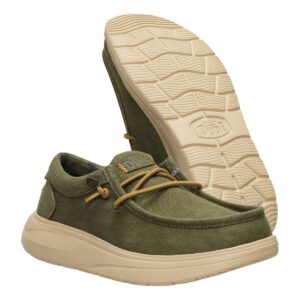Wally Comf Worn Twill slip-on
Burnt olive/boulder tan