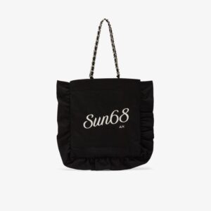 Shopping bag con rouches
Nero