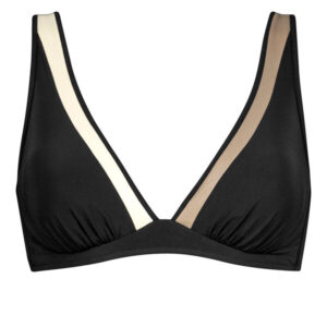 Top triangolo con ferretto
Nero